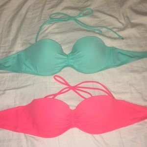 2 for 1! Victoria’s Secret Bandeau Bikini Tops!!